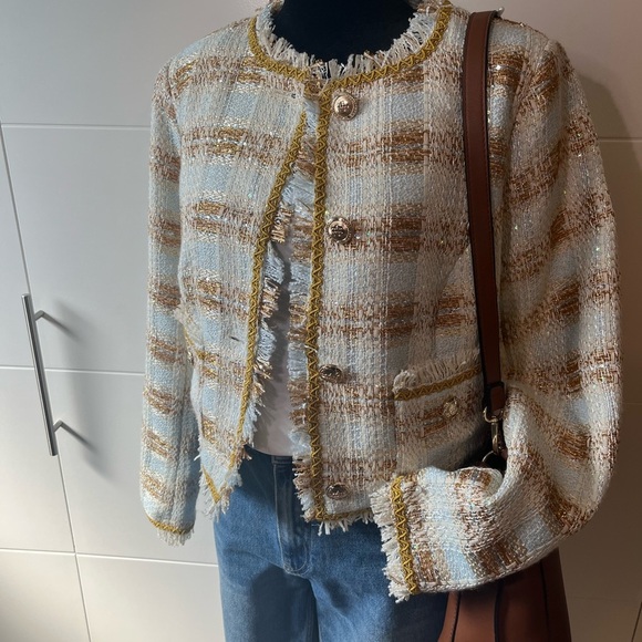 NWT Walter Baker Annabelle Jacket in Enchanted Tweed Size Medium - Picture 1 of 16